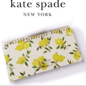 Kate Spade Lemon Spiral Notebook set. NWT!